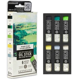 Oil Stick Sennelier 6x12ml Ficka oilstick Stylish landscape