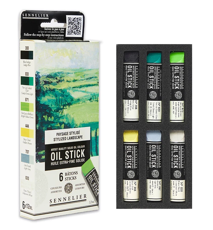 Oil Stick Sennelier 6x12ml Ficka oilstick Stylish landscape
