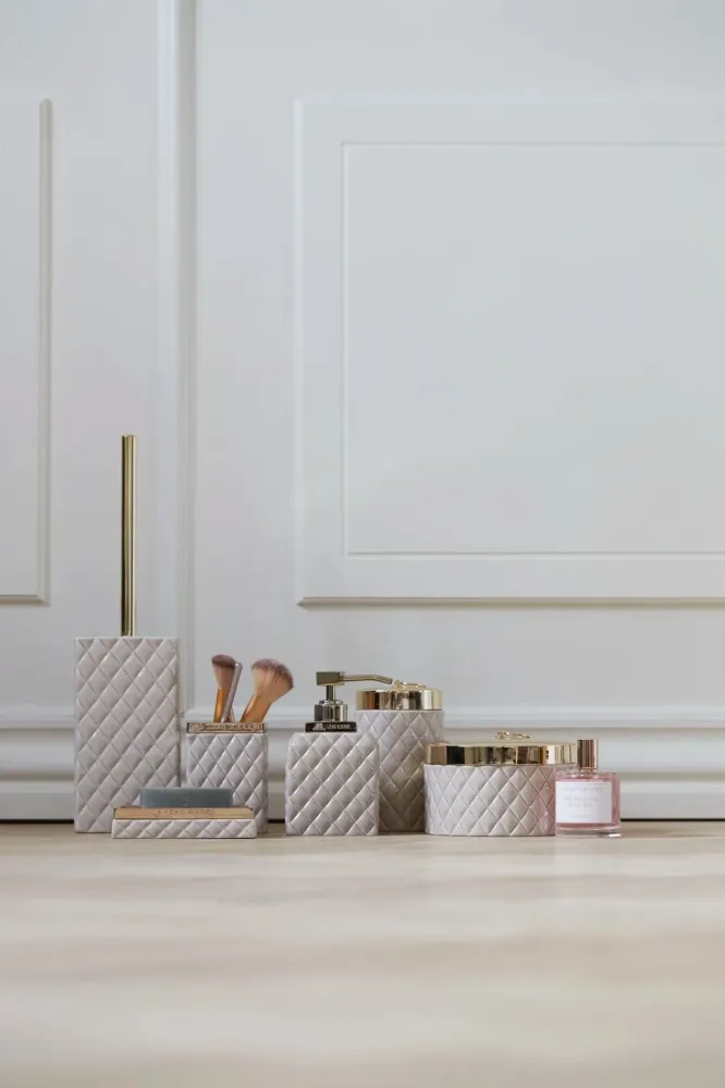 Portia Tvålpump H16, Camel / Guld