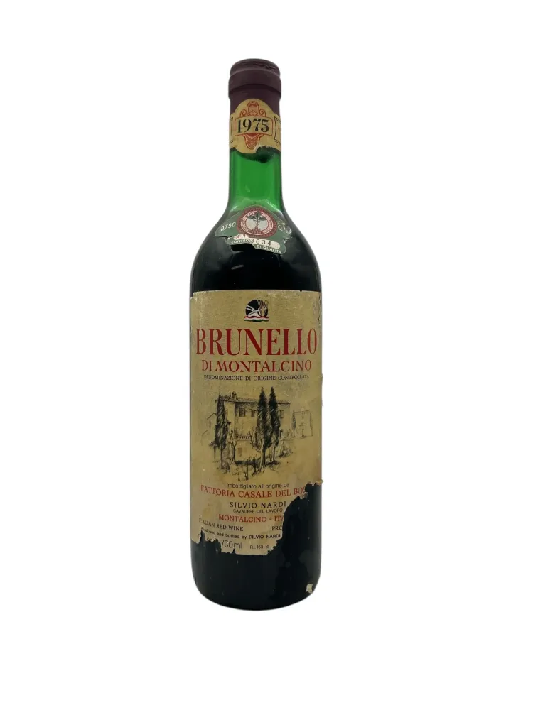 Brunello 1975 dålig etikett
