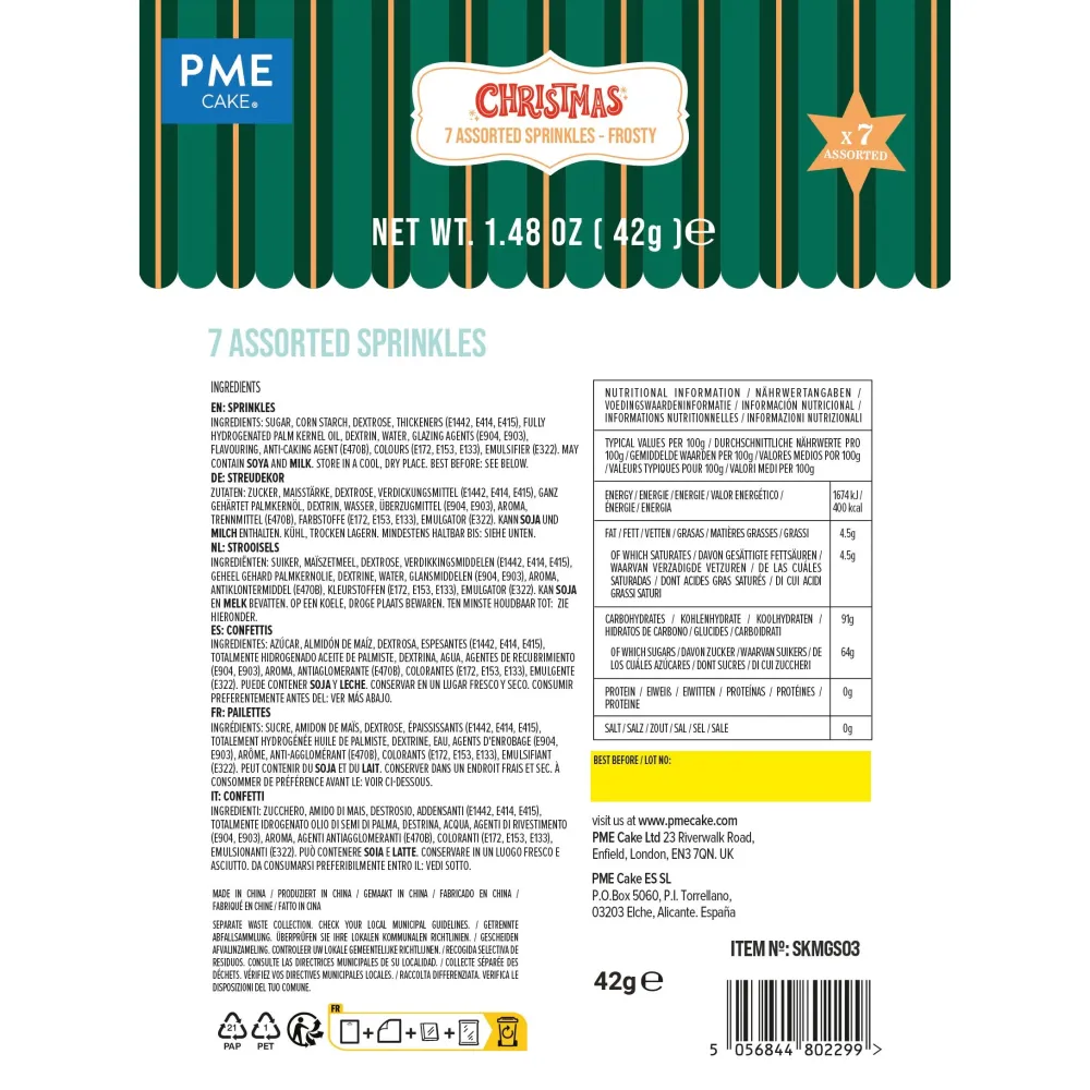 Set/7 Strössel Assorterade – Vinter 42g