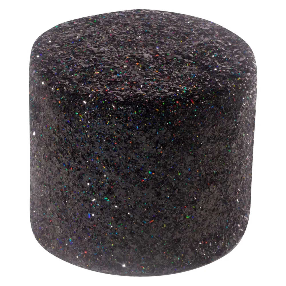 Ätbart Glittrande Florsocker - Svart