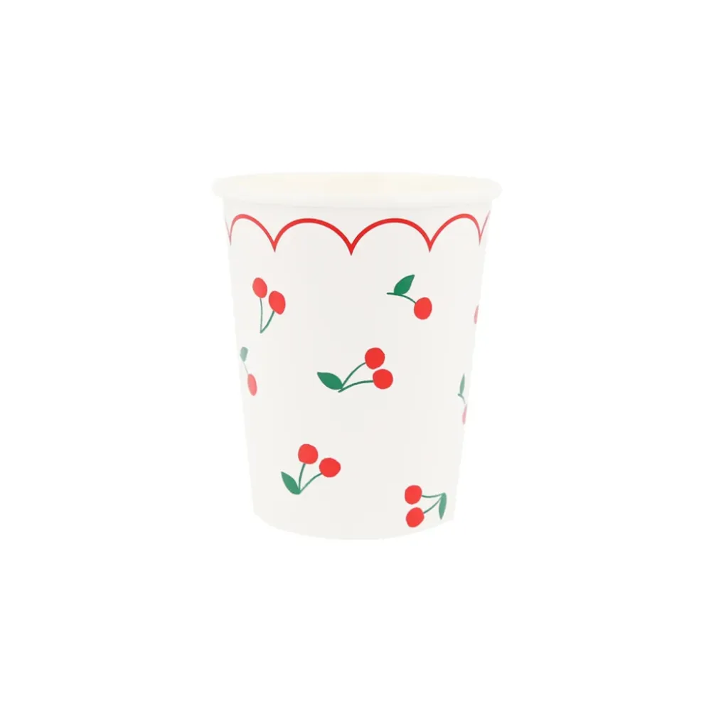 Meri Meri papmuggar, Cherry - 8 st