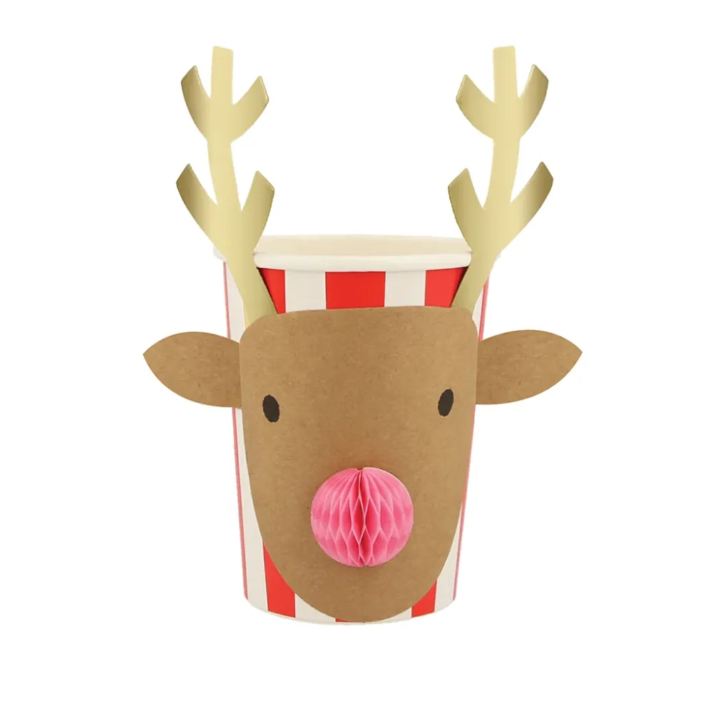 Meri Meri pappersmuggar, Christmas honeycomb – 8 st