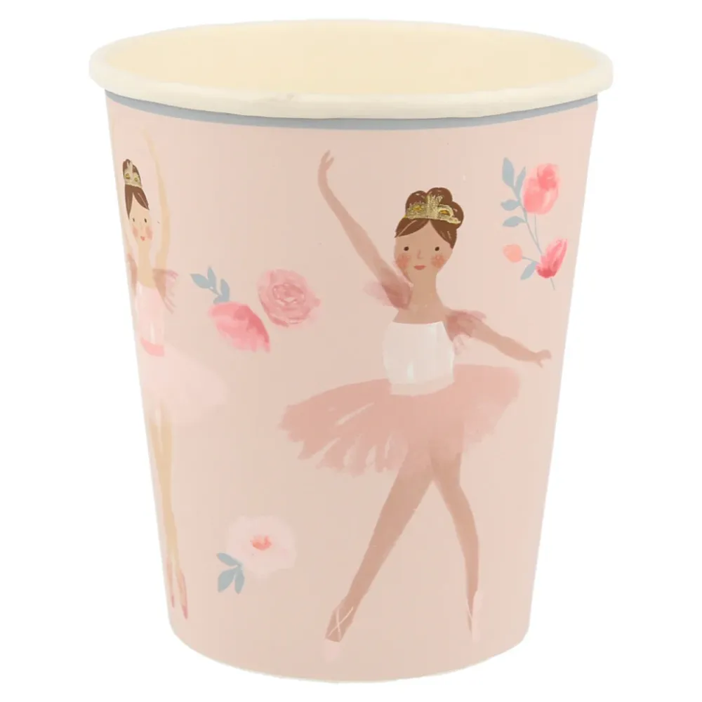 Meri Meri pappmuggar, Ballerina - 8 st