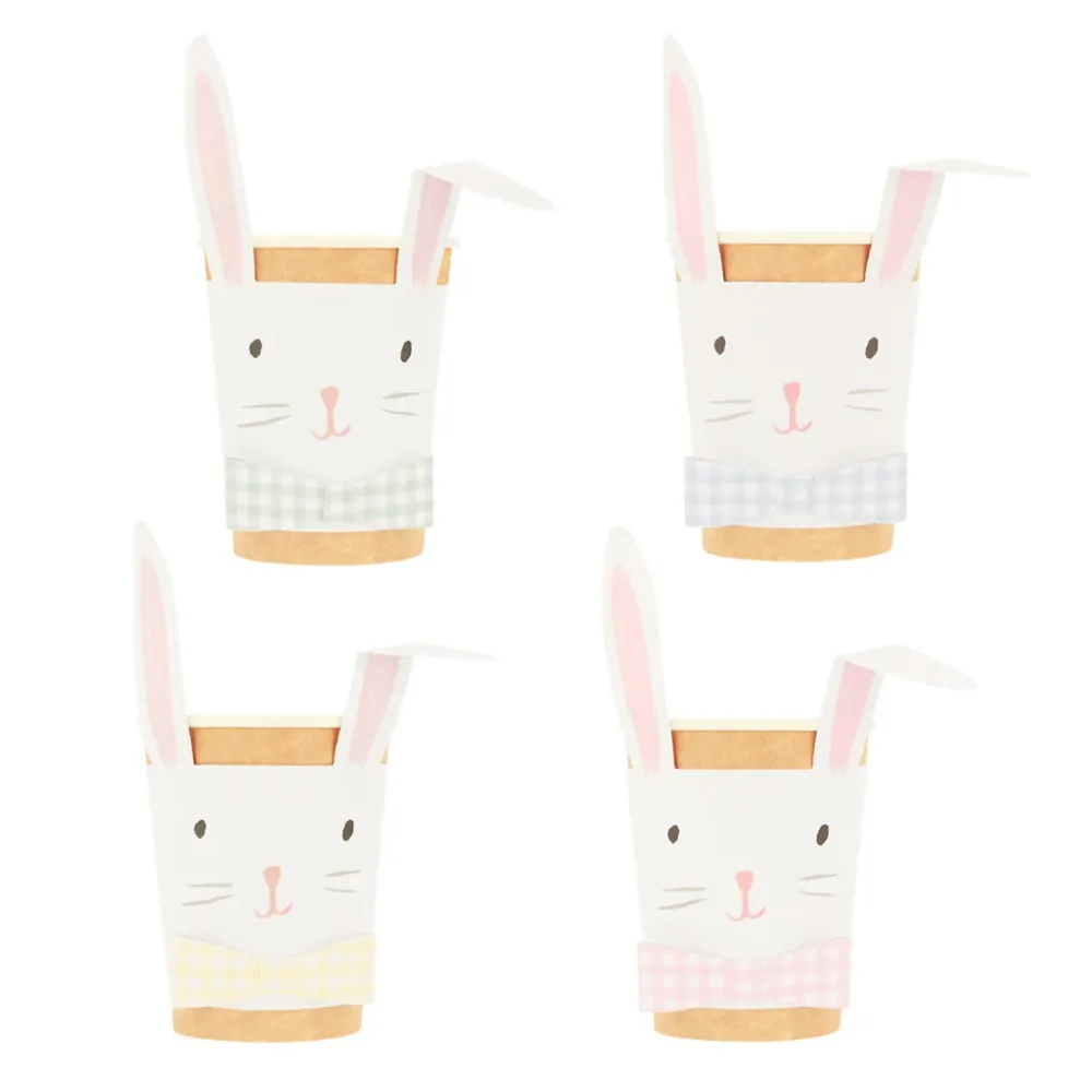 Meri Meri pappmuggar, Lop eared bunny - 8 st.