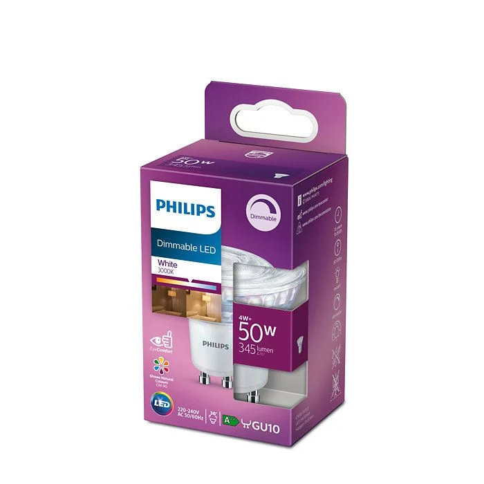 LED klassisk 50W dim GU10 WH 36