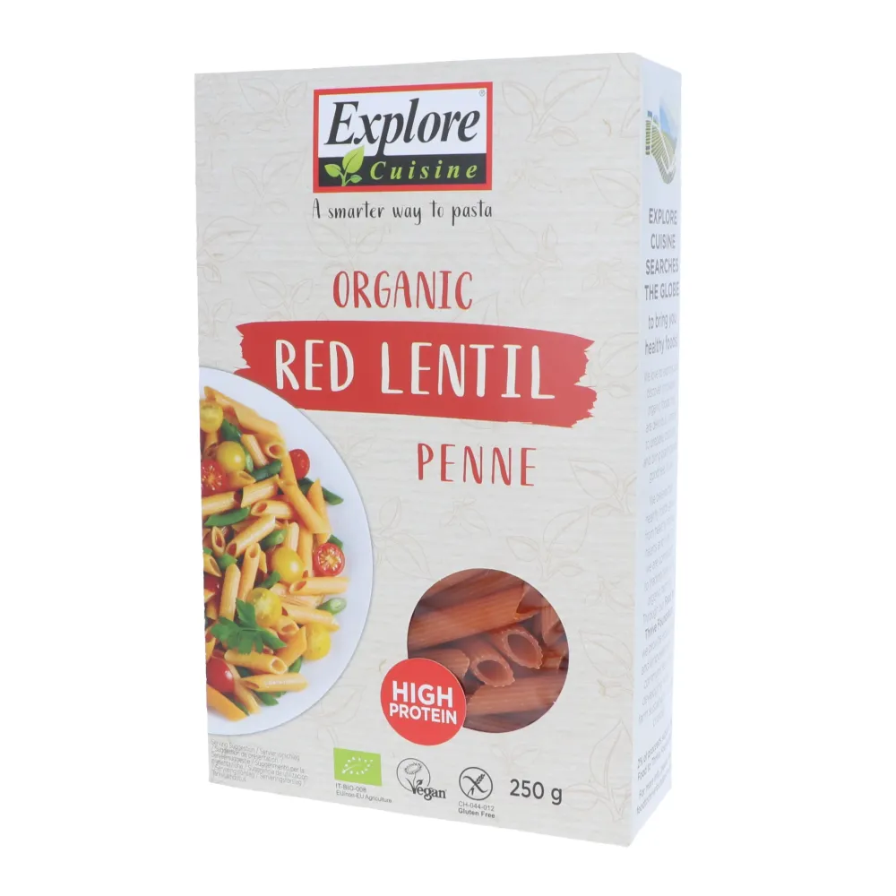 Pennepasta av röda linser (linspasta), 250 g
