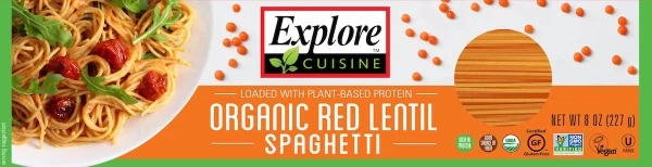 Spaghetti av röda linser, 250 g