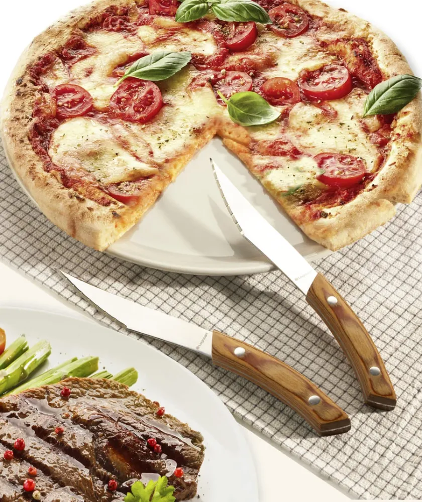 Legnoart NAPOLI Pizza og steakknive sæt 4stk - Lyst håndtag