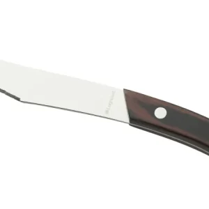 Legnoart NAPOLI Pizza og steakknive sæt 4 stk - Mørkt håndtag