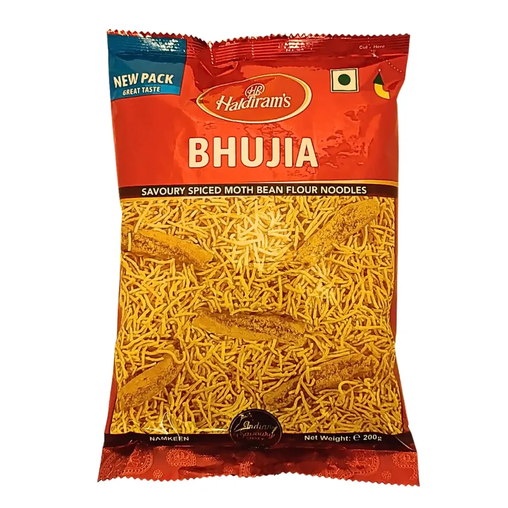 Haldiram Bhujia 200g – (Utgående datum med garanti)