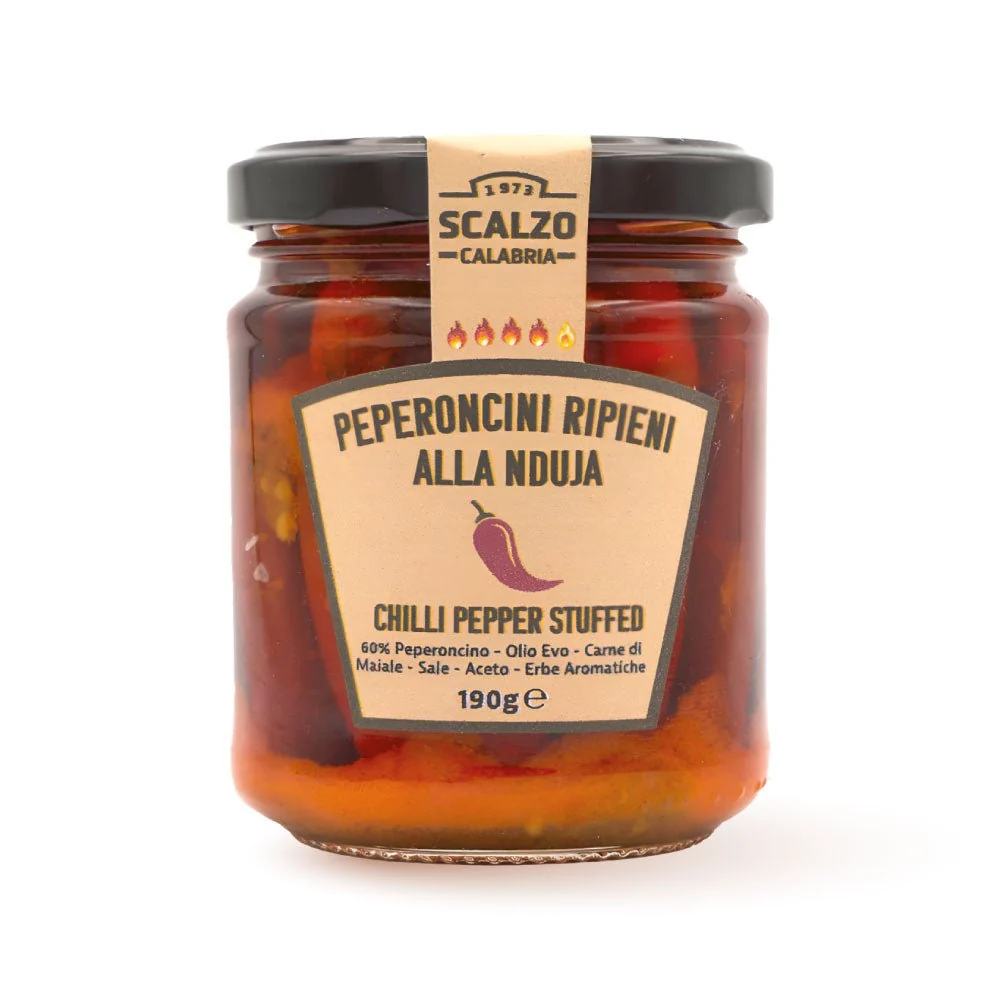 Fylld chilipeppar med 'Nduja