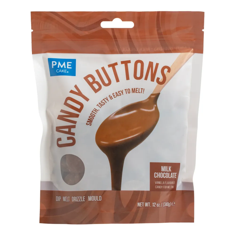 Candy Buttons 340g Marron Choco Lait