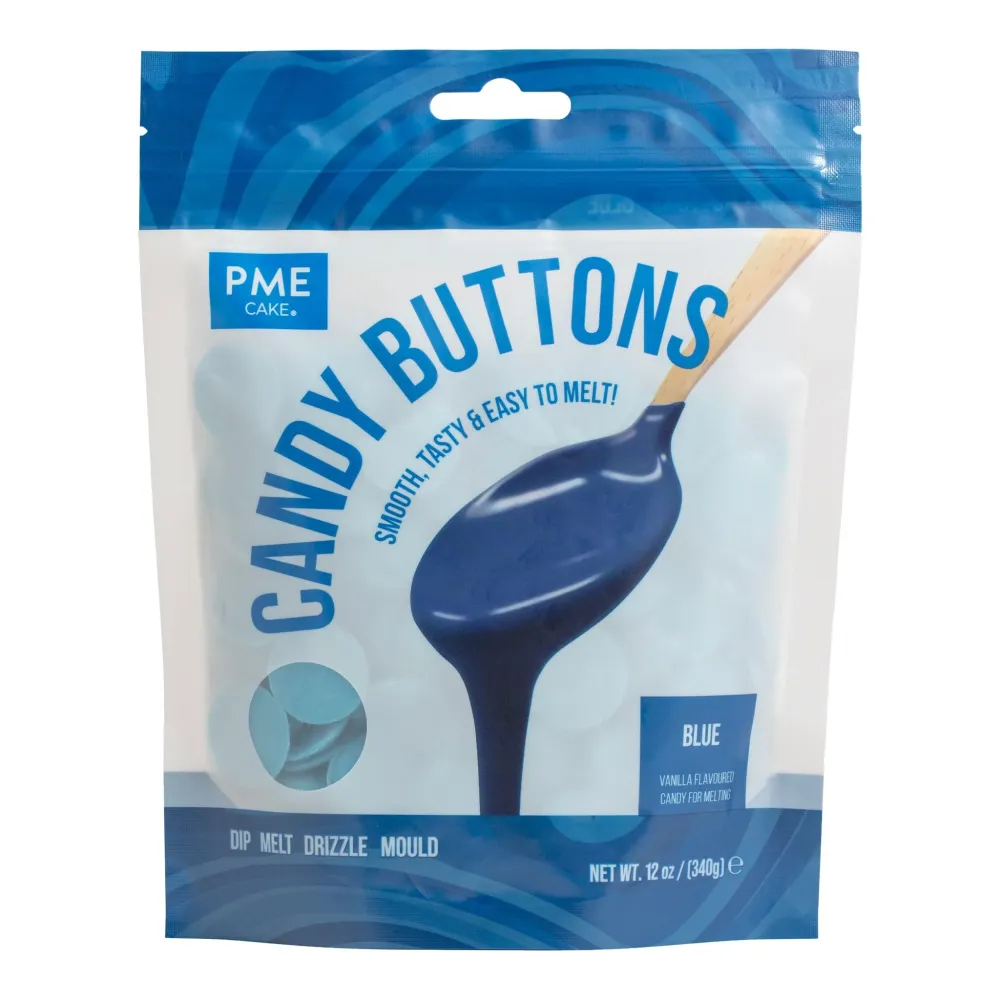 Candy Buttons - Melts Bleu 340g