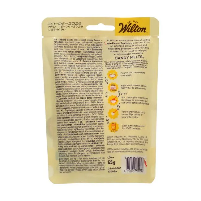 Candy Melts® Wilton 125g – Blank Vit