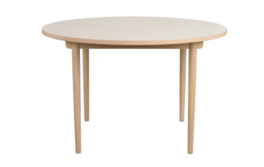 Fairmount Matbord – Beige/Vitpigmenterad Ø120 cm