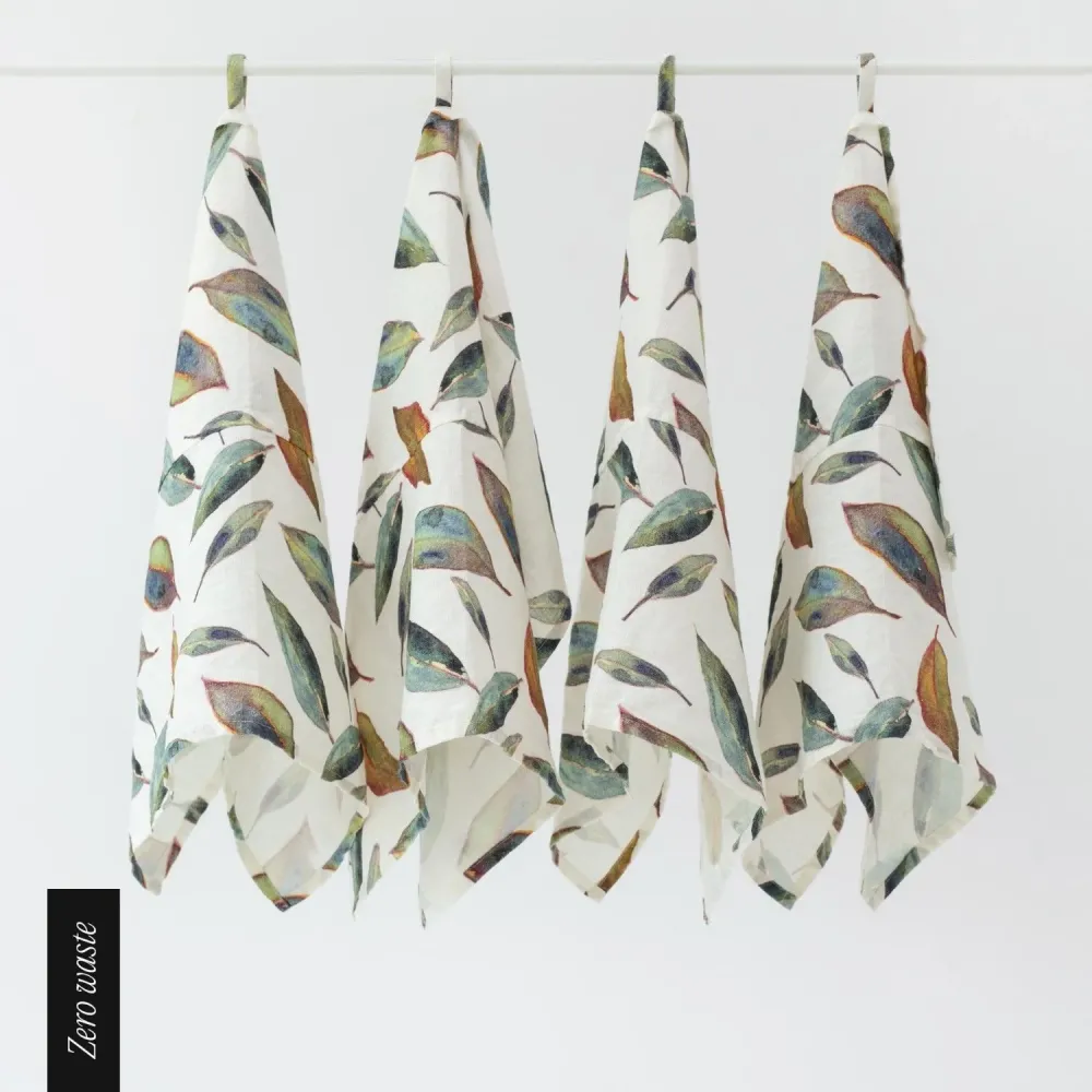 Kökshandduk i naturlinne, Golden Fall | Linen Tales
