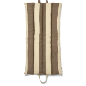 Värmetålig underlägg Strand Folding Mat - Carob Brown/Parchment