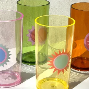 Poolside Drinkglas Rio Sun plastglas 4-pack