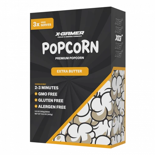 X-Corn 3x100g extra smör (X-Gamer Popcorn)