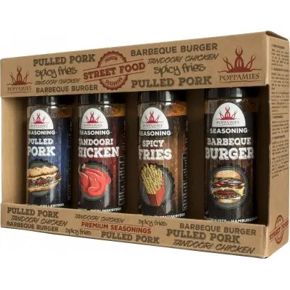 Poppamies Street Food Kryddor 4-pack