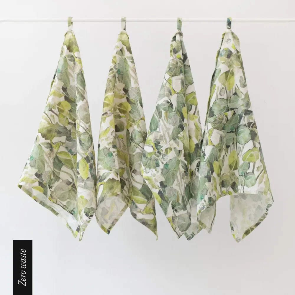 Kökshandduk i naturlinne, Lotus | Linen Tales