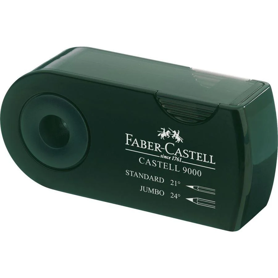 Pennvässare Faber-Castell 9000 twin sharpening box (titankniv) binary Grön