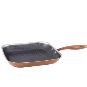 Stekpanna FunNordic Hâws Santo grillpanna 28 cm, hybridbeläggning roséguld