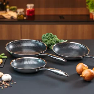 Stekpanneset FunNordic Hâws Santo 20 + 24 + 28 cm, hybridbeläggning