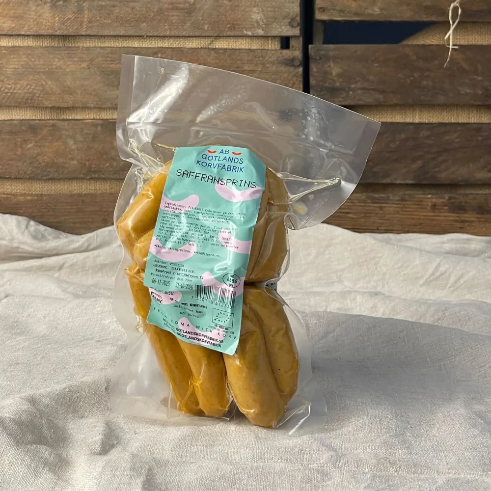 Saffransprinskorv nitritfri 300g EKO