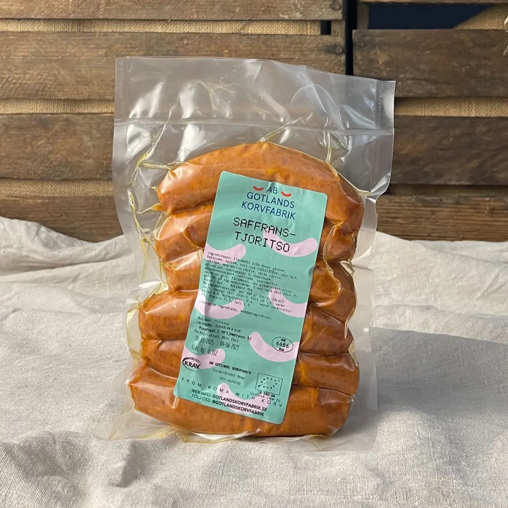 Saffranstjoritso nitritfri 300g EKO