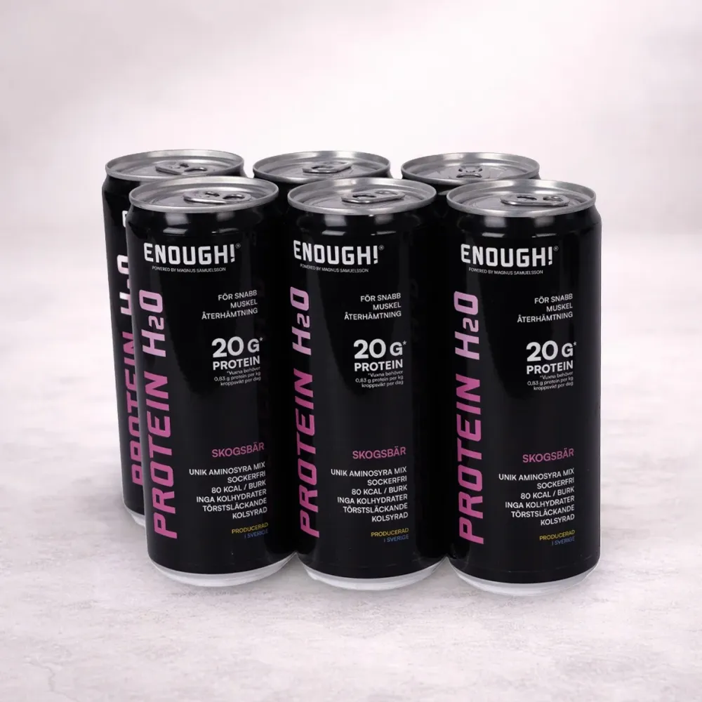 Enough Proteinvatten Skogsbär 6-pack