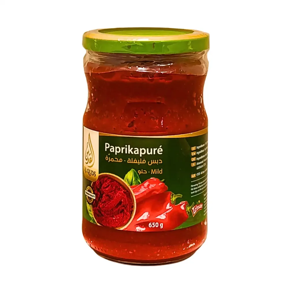 Al Quds Paprikapuré Mild 650g – Len smak med mild hetta