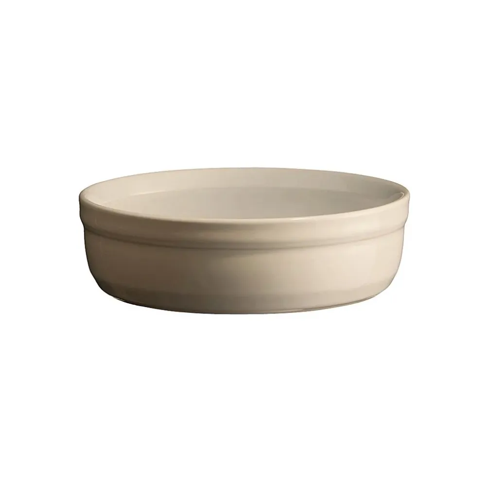 Emile Henry Ramekin 12 cm, adjust om 2 st, för Creme Brulée, krämfärgad Clay