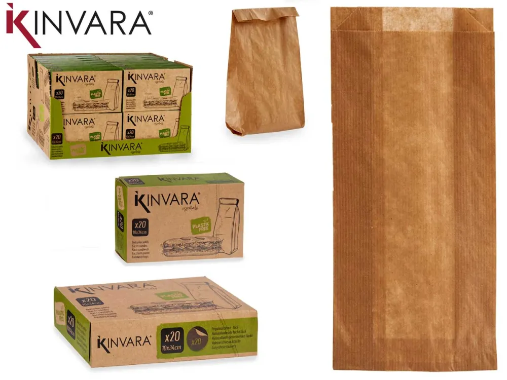Kinvara - Smörgåspåsar 20St 34X12Cm