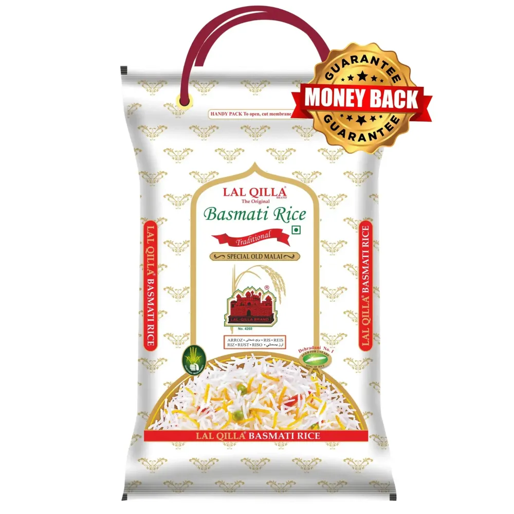 Lal Qilla Traditional Basmati Ris 5kg - Premiumkvalitet Lagrad 2 År