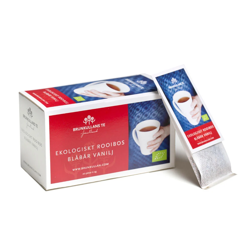 Brunkullans Rooibos Blåbär Vanilj Te 20x2g tepåse