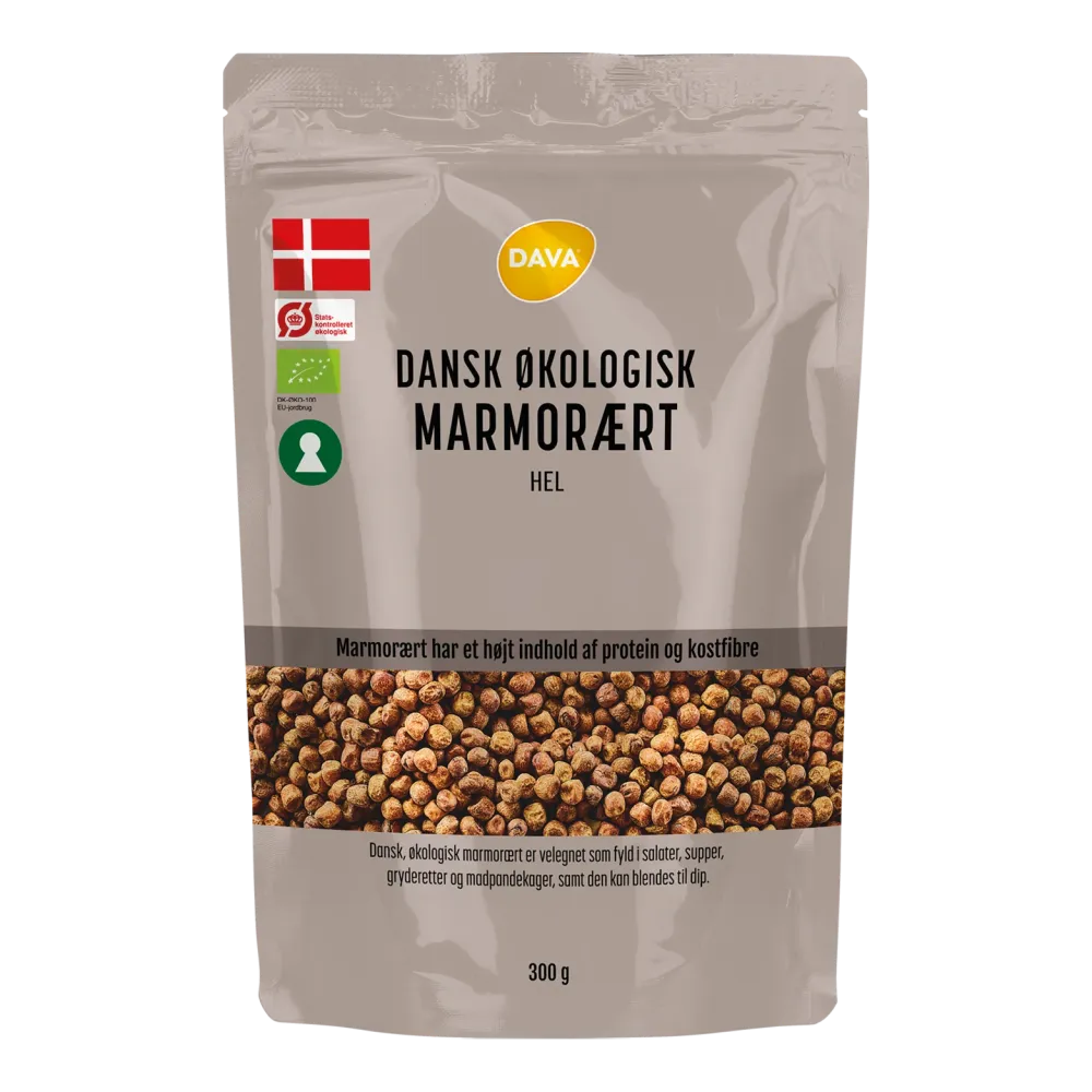 DAVA ekologisk hel marmorerad 300 g