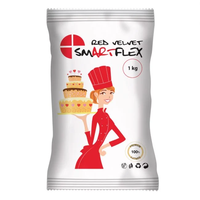 Sockerpasta - Röd 1kg