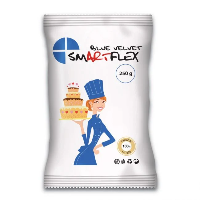 Sockerpasta - Blå 250g