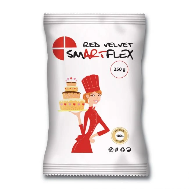 Sockerpasta - Röd 250g