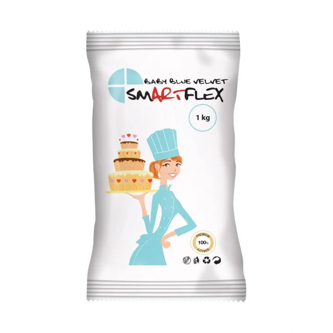 Sockerpasta - Babyblå 1kg