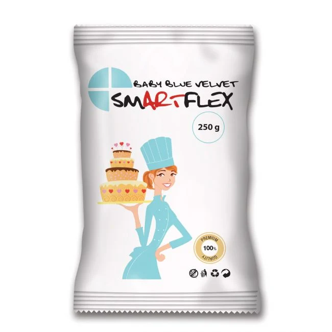 Sockerpasta - Babyblå 250g