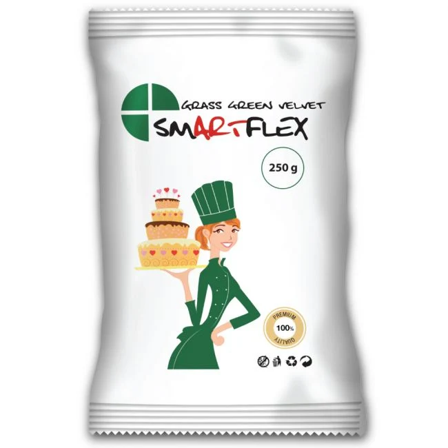 Sockerpasta - Gräsmattegrön 250g