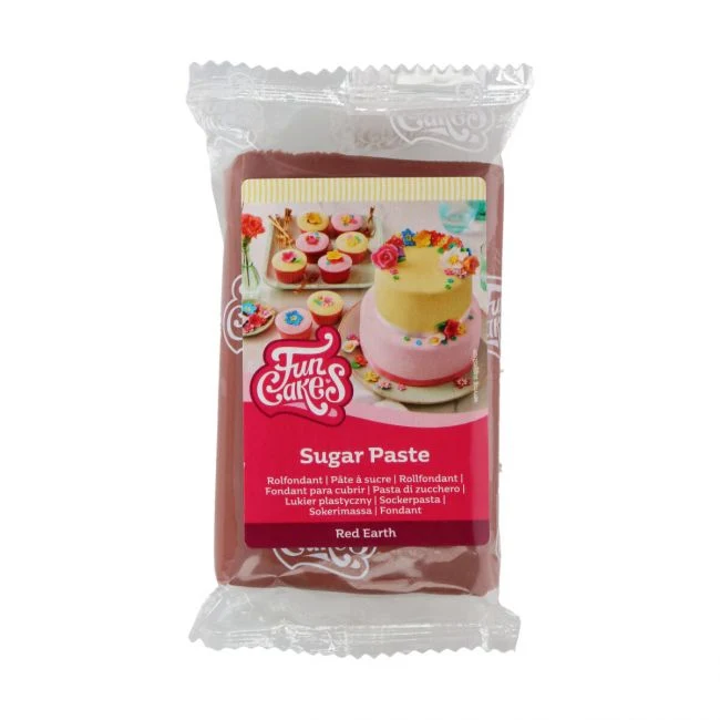 Sockerpasta - Röd Jord 250g