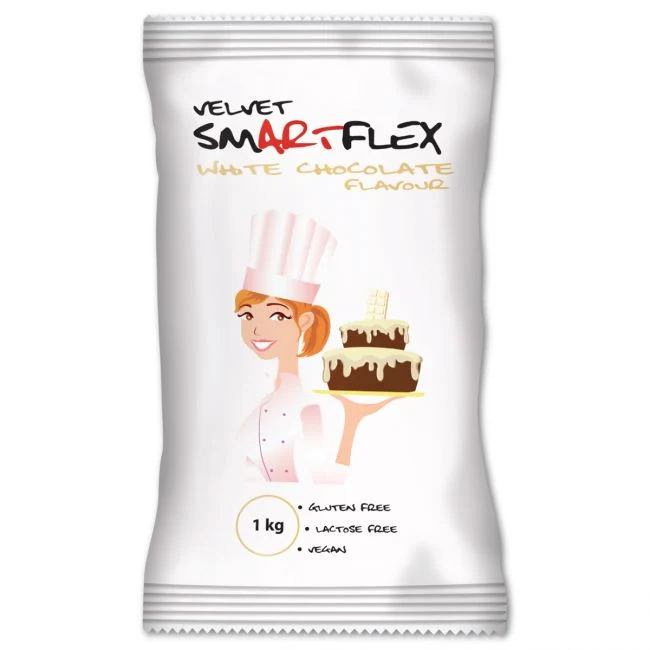 Sockerpasta med vit chokladsmak 1 kg