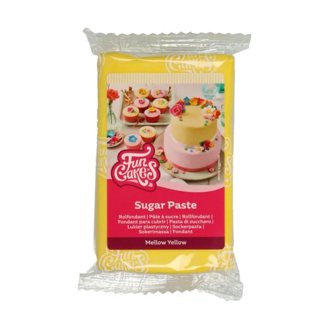 Sockerpasta - Mjuk Gul 250g