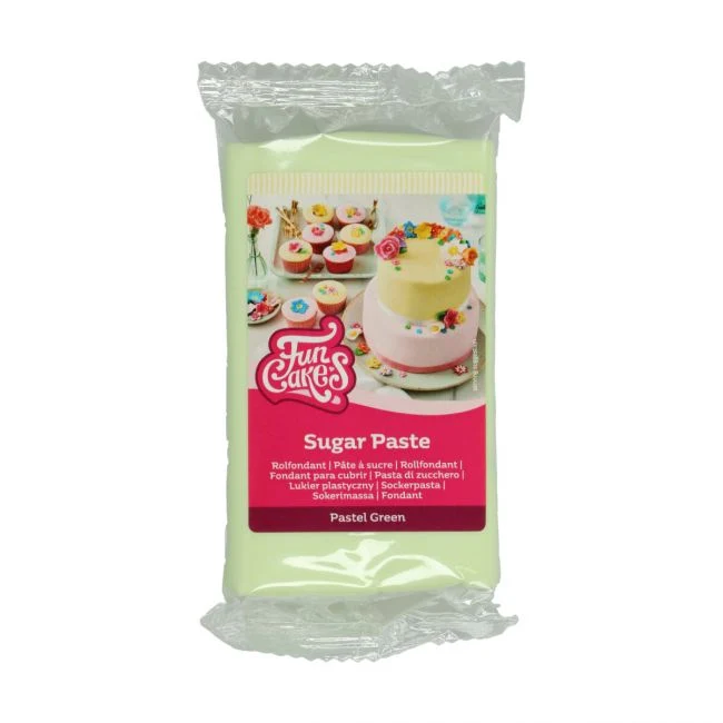 Sockerpasta - Pastellgrön 250g
