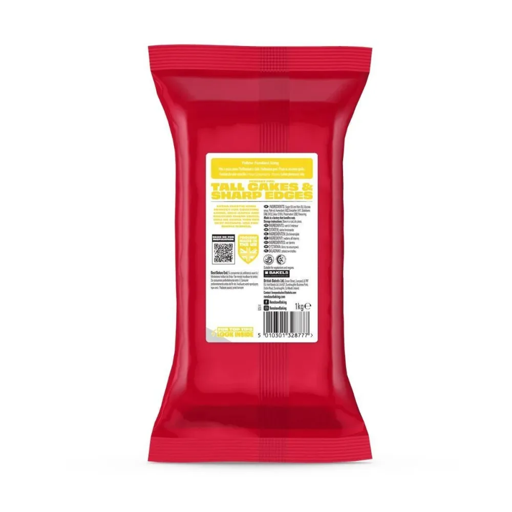 Sockerpasta Renshaw - 1kg Gul EXTRA